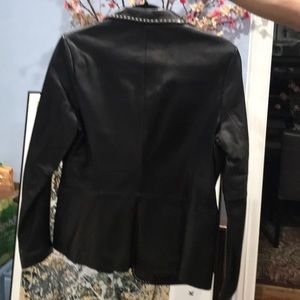 leather women’s blazer